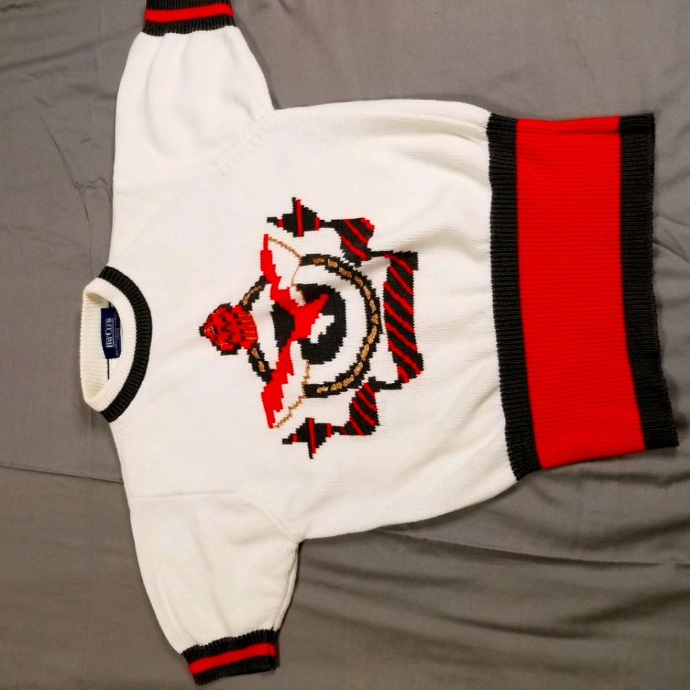 Vintage short sleeve knit sweater - Bay Club